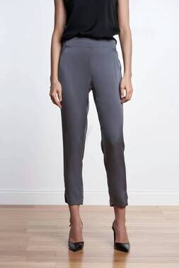 NEW NOUVELLE / SILK95FIVE women's havana ankle pants in fonce